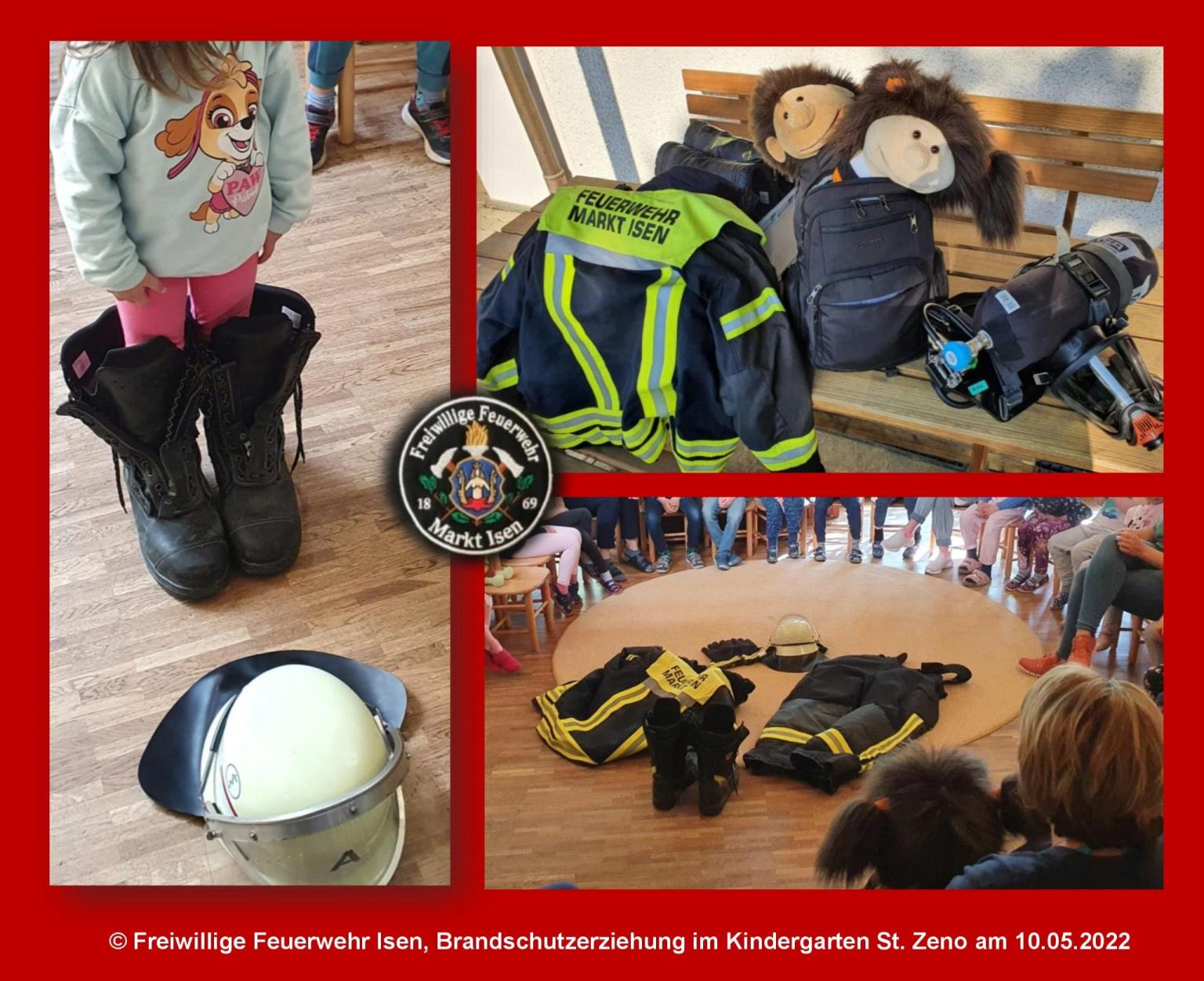 Brandschutzerziehung im Kindergarten St. Zeno